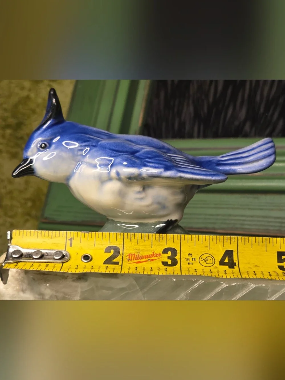 K Stangl Pottery Tufted Titmouse (Model #3592) Factory Second Vintage Sculpture